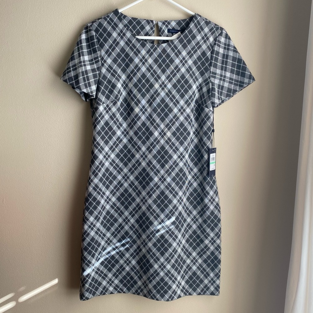 Tommy Hilfiger Plaid Dress in Gray